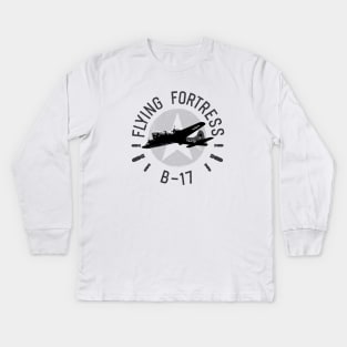 B17 Flying Fortress Kids Long Sleeve T-Shirt